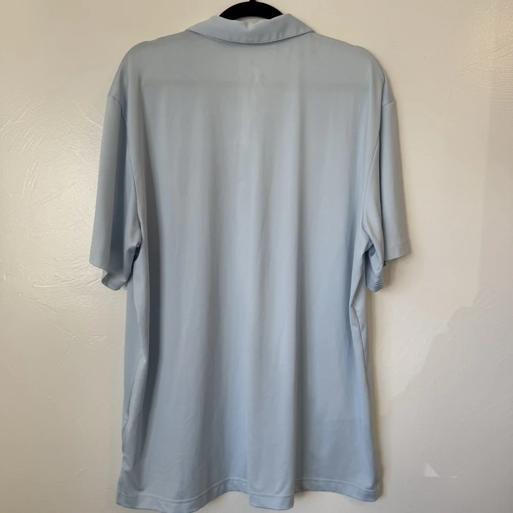 Men’s Adidas Performance Short Sleeve Golf Polo XL Pale Blue